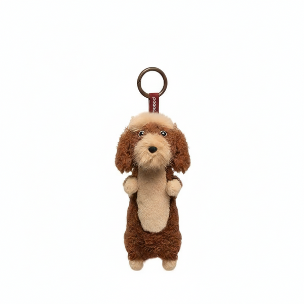 Brown Wild Boar Dachshund Charm plush toy