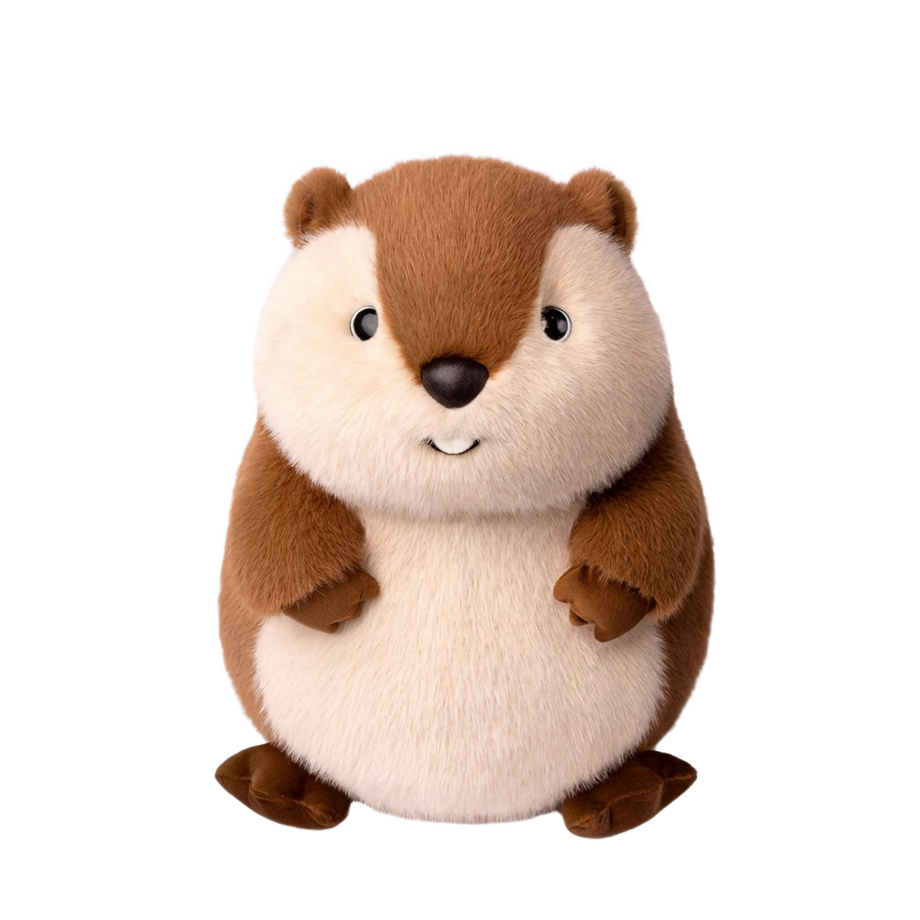 Biscuit Marmot plush toy