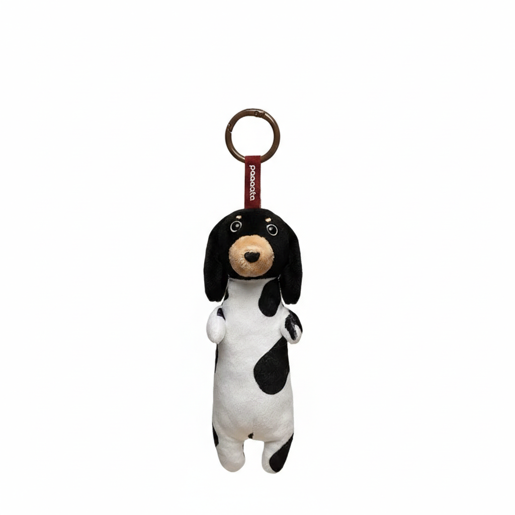 Piebald Dachshund Charm plush toy