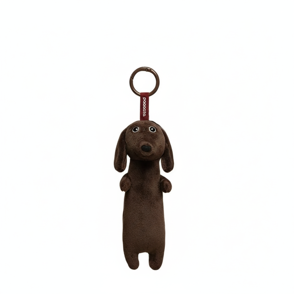 Soy Sauce Dachshund Charm plush toy